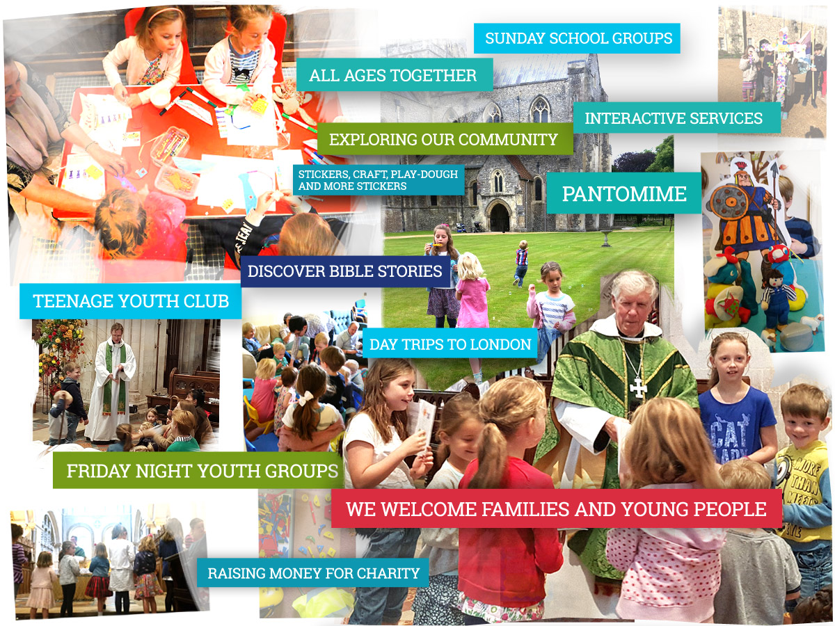 Family church montage